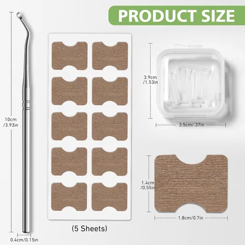 Miniatura 8 de BALUCA Kit corrector de uñas encarnadas mejorado 2025 Tratamiento profesional de uñas encarnadas y alivio del dolor Juego de herramientas