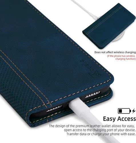 Miniatura 5 de AKABEILA Compatible con Xiaomi Redmi K40 Gaming Wallet Case, PU Leather Kickstand Card Slots Case para Xiaomi Poco F3 GT Cierre Magnético Cubierta
