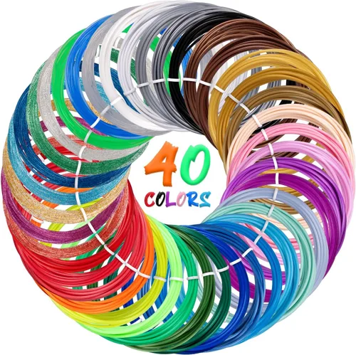 Miniatura 9 de Recargas de filamento para bolígrafo 3D Kretrum 12 colores Compatible con SCRIB3D MYNT3D PIKA3D Bolígrafo 3D para niños Cada color 3.05 metros