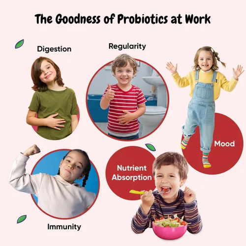 Miniatura 4 de maxmedix Gomitas de probióticos para niños, prebióticos + probióticos para niños, 1 mil millones de UFC e inulina (suministro para 45 días), 90