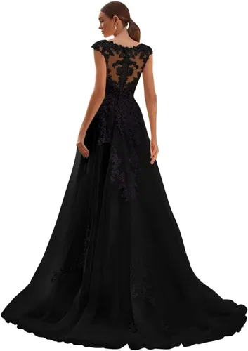 Miniatura 18 de Vestido de novia formal sin tirantes con encaje, largo de sirena para mujer 2019 WD162