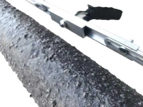 Miniatura 2 de Rodillo de sello con textura de piedra sin hueso de 18 pulgadas con soporte para hormigón, superposición, microtoppings, trabajos grandes