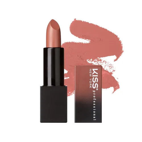 Miniatura 10 de Kiss New York - Lápiz labial pigmentado profesional, acabado satinado suave, de larga duración, infundido con manteca de karité y vitamina E Piel