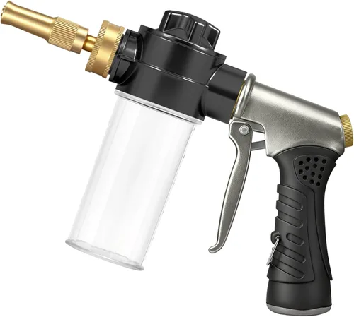 Pistola de boquilla de manguera de alta presión con dispensador de jabón de 100 cc, rociador de metal para lavado de autos para limpieza de