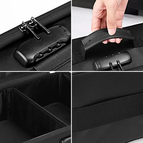 Miniatura 9 de DocSafe Caja de almacenamiento de fotos con cerradura, caja organizadora de fotos ignífuga con 16 fundas interiores de 4 x 6 pulgadas (multicolor)