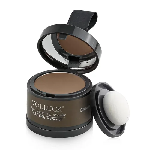 Miniatura 14 de Polvo de retoque de raíz, polvo instantáneo para la línea del cabello para áreas delgadas y cobertura de cabello gris, cobertura de raíz natural