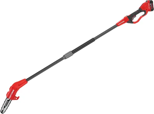Miniatura 16 de CRAFTSMAN V20 Sierra de poste inalámbrica, 14 pies, batería y cargador incluidos, sierras de poste para podar árboles, hasta 325 cortes por carga