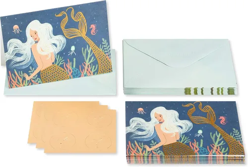 Miniatura 2 de Papyrus - Tarjetas en blanco con sobres, sirena (14 unidades)