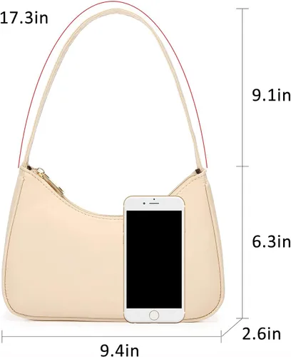 Miniatura 3 de Loiral Bolsos de hombro para mujer, lindo bolso de mano pequeño tipo hobo