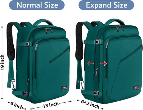 Miniatura 124 de MATEIN - Mochila de viaje extragrande de 10.56 galones, mochila de viaje ampliable apta para aerolíneas, para viajeros de fin de semana, hombres