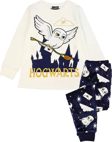 Miniatura 2 de Harry Potter Conjunto de pijama para niñas Hedwig de manga larga y pantalones de forro polar