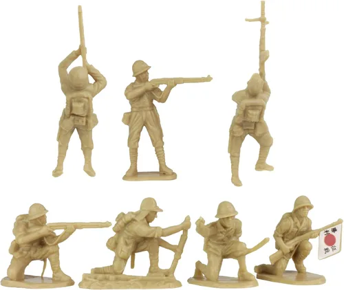 Miniatura 3 de BMC WW2 Japonés Ejército de Plástico Hombres - 30 Soldados Imperiales de Japón 1:32 Figuras