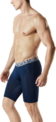 Miniatura 5 de TSLA Paquete de 2 calzoncillos tipo bóxer transpirables para hombre, de malla refrescante, con bolsa