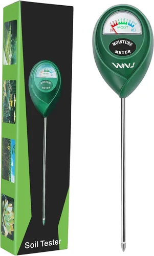 Miniatura 7 de WNJ Paquete de 2 medidores de humedad del suelo, monitor de agua para plantas, medidor de humedad del césped, sensor higrómetro del suelo