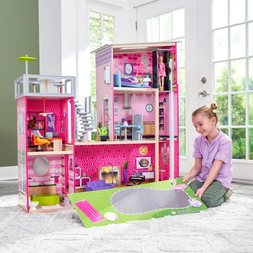 Miniatura 8 de KidKraft Casa de ciudad para muñecas con muebles para niñas