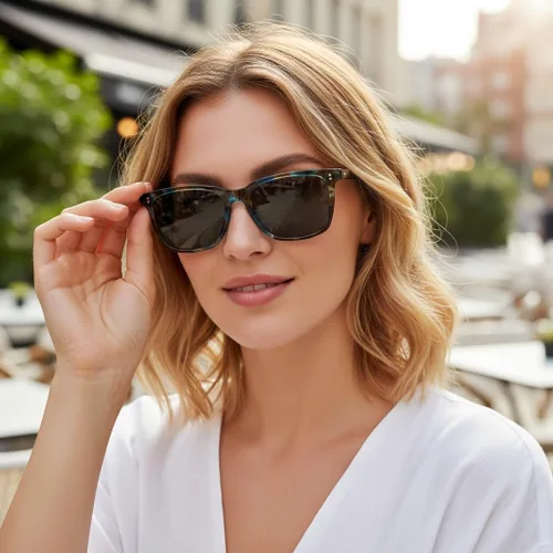 Miniatura 68 de Carfia Chic - Lentes de sol polarizados para mujer, protección UV400, marco de acetato pulido a mano