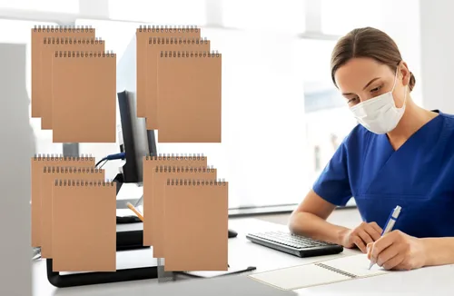 Miniatura 3 de K-Kraft Steno Notebooks - Cubiertas de papel kraft (cuatro bloc de notas de 5 x 7), 80 hojas cada una