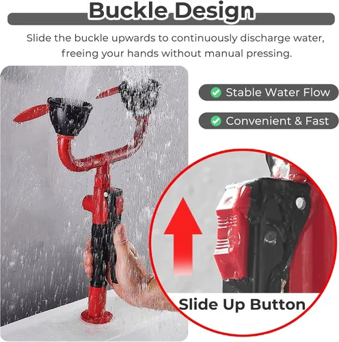 Miniatura 3 de Handheld Eyewash Station Bracket Portable Eye Wash Station, Portable Drench Hose Unit Spray Eye Wash For Lab Industrial, Wall-Mounted Emergency Eye