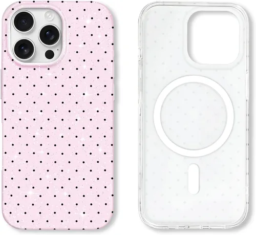 Miniatura 144 de Hython Funda para iPhone Air, diseño estético de lunares lindos, funda simple de 6.5 pulgadas, delgada, antiarañazos, parachoques de TPU suave, a