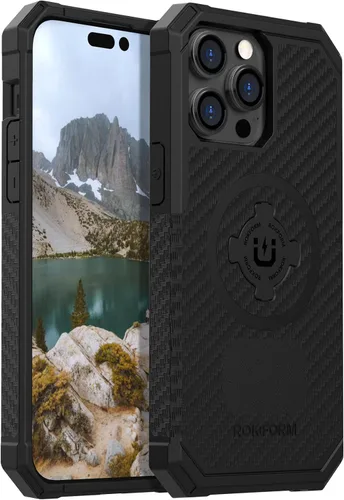 Miniatura 12 de Rokform - Funda para iPhone 14, Serie Rígida, Magnética Dual, Cubierta para iPhone con RokLock de Bloqueo Giratório, Equipo Protector para Apple