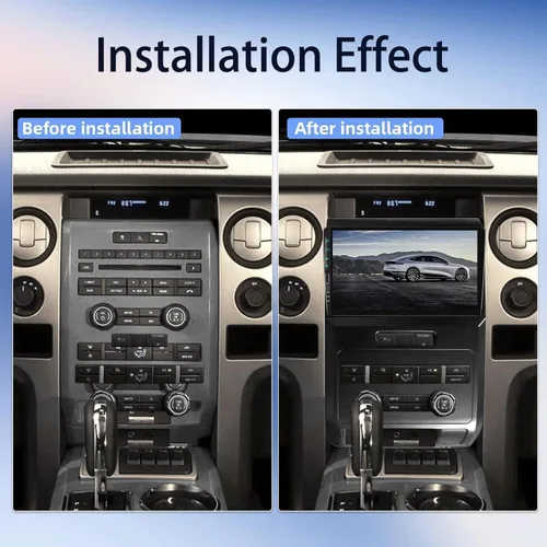 Miniatura 2 de 2+64G para Ford F150 2009 2010 2011 2012 Android 15 Radio de coche estéreo con Carplay Android Auto, pantalla táctil de 9 pulgadas, Bluetooth