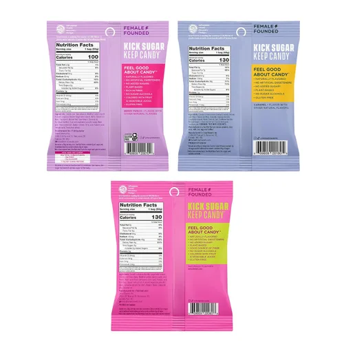 Miniatura 2 de SmartSweets - Paquete variado de muestra, paquete de 6 sabores individuales, dulces bajos en azúcar y calorías - pescado dulce, bocadillos