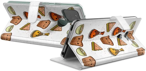 Miniatura 2 de Funda de repuesto para Huawei P30 Pro P30 Mate 30 Pro Mate 30 Mate 20 Pro Mate 20 Magnético Fast Food Art Salsa Folio Popcorn PU Cuero Tarjetero