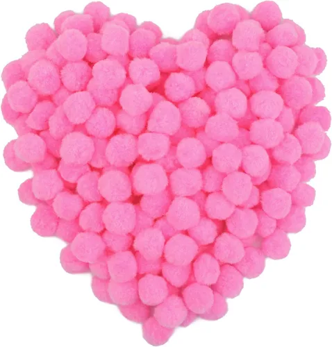 Miniatura 25 de Morfen 150 pompones para manualidades, color marrón claro, bolas de pompón mullido de 1 pulgada para manualidades, proyectos de manualidades