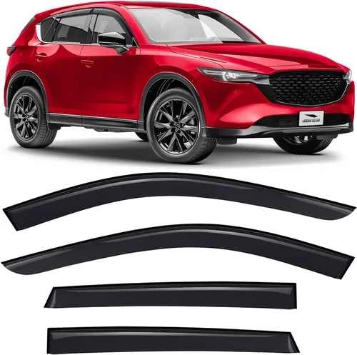 Miniatura 16 de Voron Glass - Protectores de lluvia con cinta adhesiva extra duraderos para Toyota RAV4 2013-2018, deflectores de ventana, viseras de ventilación, 6