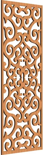 Miniatura 198 de Eveline - Paneles decorativos de pared de madera con calado, 13 3/8 pulgadas de ancho x 34 3/8 pulgadas de alto x 3/8 de alto, roble rojo rojo