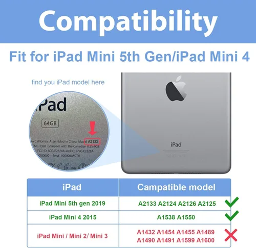 Miniatura 2 de ProCase 2 protectores de pantalla para iPad Mini 5th/Mini 4th, iPad Mini 7.9 pulgadas, A2133/A2124/A2126/A2125/A1538/A1550, protector de película