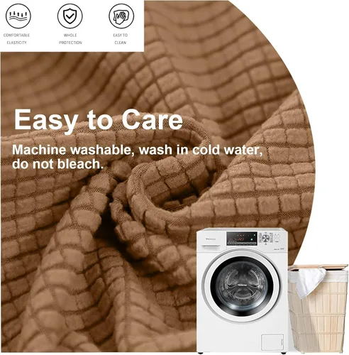 Miniatura 4 de FUANGUI Funda para Otomán Elástica de Almacenamiento Funda para Banco Otomán Impresa Plegable Banco de Almacenamiento Funda para Otomán Reposapiés