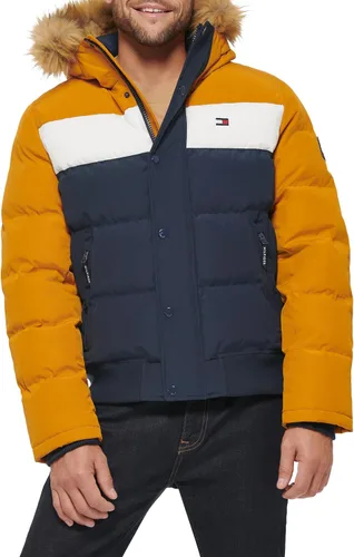 Miniatura 22 de Tommy Hilfiger Chaqueta Bomber de Esnórquel Acolchada de Tela Ártica para Hombre (Estándar y Tallas Grandes)