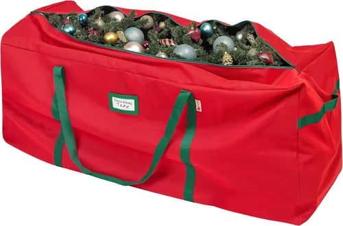 HOLDN' STORAGE Bolsa para árbol de Navidad resistente 600D Oxford, bolsas de almacenamiento para árbol de Navidad que se adapta a hasta 7.5 pies,