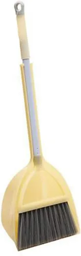 Miniatura 10 de Mini Escoba con Recogedor para Niños, Pequeño Juego de Ayudante de Limpieza (Blanco+Verde)
