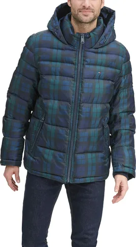 Miniatura 4 de Tommy Hilfiger Men's Hooded Puffer Jacket (Standard and Big & Tall)