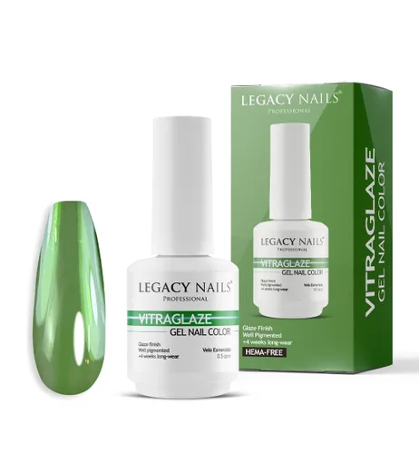 Miniatura 9 de LEGACY NAILS Esmalte de uñas de gel profesional VITRAGLAZE con efecto vitral, acabado de vidrio translúcido, sin HEMA ni TPO, brillo duradero hasta