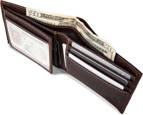 Miniatura 4 de WOLVERINE Men's Bifold Leather and Canvas Wallets