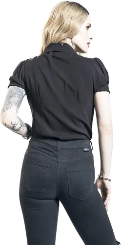Miniatura 5 de Hell Bunny Samara Sun Moon Ouija Board Gothic Wicca Witchcraft Blusa Top, Negro