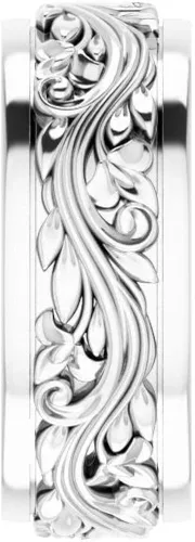 Miniatura 4 de Bonyak Jewelry Plata de ley de 0.276in inspirada en escultura auténtica, talla 4.5, Metal, Sin piedras preciosas