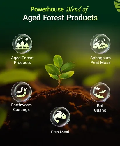 Miniatura 2 de FoxFarm Tierra para macetas Ocean Forest, 12 cuartos de galón, textura ligera, aireada, diseñada para todas las plantas en contenedores, pH ajustado