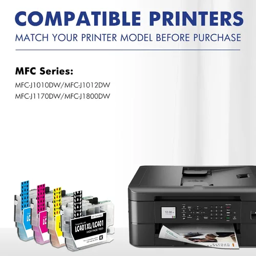 Miniatura 2 de Cool Toner LC401XL LC401 MFC-J1010DW - Cartuchos de tinta para impresora Brother LC 401 401XL para MFC-J1010DW MFC-J1170DW MFC-J1012DW MFC-J1800DW