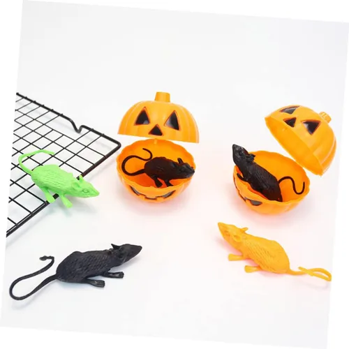 Miniatura 4 de BESTonZON 18pcs Artificial Mice Halloween Props Realistic Prank Mice Decorations for Party and Haunted House Soft Fake