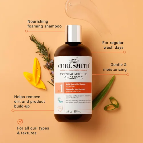 Miniatura 2 de CURLSMITH - Essential Moisture Cleanser, Gentle Nourishing Shampoo for Wavy, Curly and Coily Hair, Vegan
