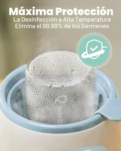 Miniatura 8 de Grownsy Calentador de biberones, calentador de leche rápido 8 en 1 para bebés con temporizador para leche materna o fórmula, control preciso de Azul