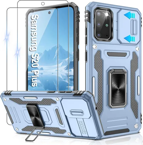 Miniatura 69 de Gritup para Samsung Galaxy S22 Funda con protectores de pantalla HD de 2 paquetes y cubierta deslizante para la cámara, protección contra caídas