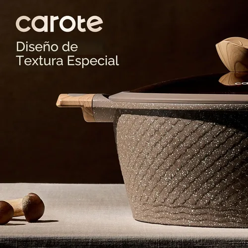 Miniatura 5 de CAROTE Juego de 26 ollas y sartenes antiadherentes, juego de utensilios de cocina, ollas y sartenes de inducción, cocina antiadherente, sin PFOA