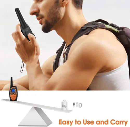 Miniatura 2 de Walkie Talkies de largo alcance Topsung M880, Radio bidireccional para adultos con pantalla LCD/Walkie Talkies resistentes con cancelación de ruido