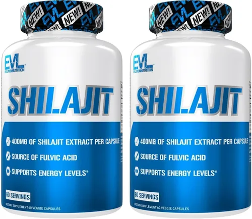 Miniatura 5 de Evlution Nutrition Shilajit - Apoyo energético - 400 mg de extracto de shilajit - Suplemento de ácido fúlvico - Cápsulas vegetarianas