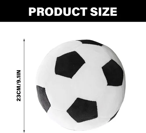 Miniatura 8 de Almohada rellena forma de fútbol almohada de tiro de fútbol lavable para decoración de dormitorio y sofá